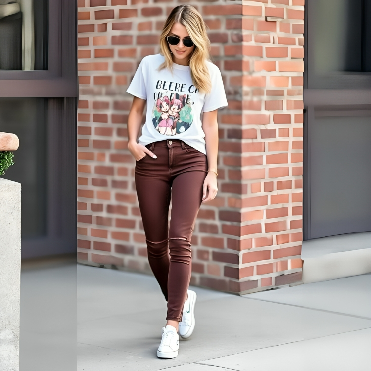 Chocolate Brown Jeans 