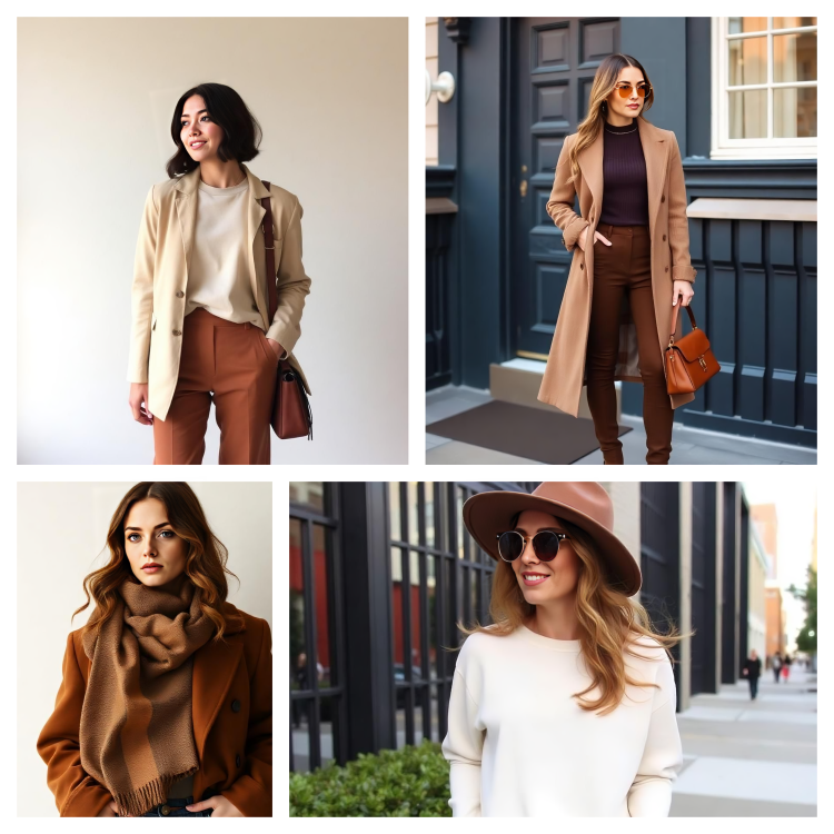 What color go with brown clothes 