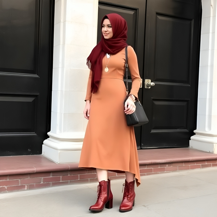 Brown Hijab Outfit Ideas 