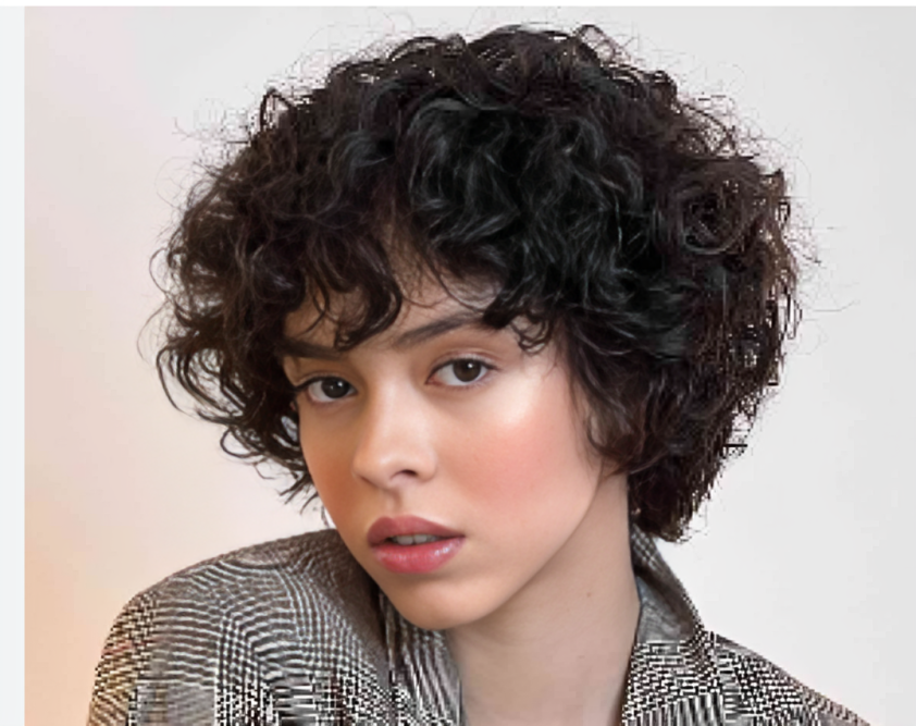 curly hairs Buzz Cut for girls